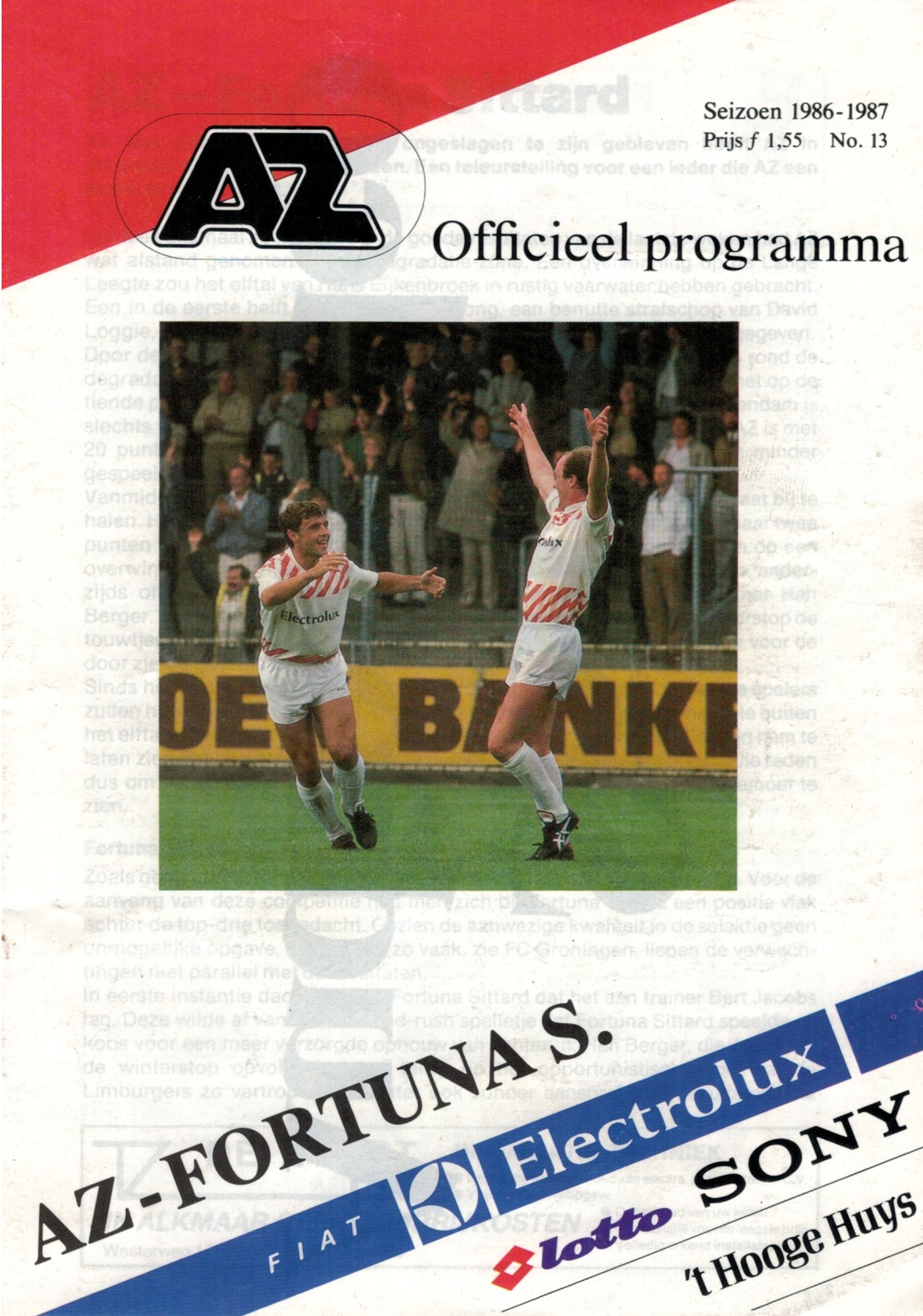 AZ Programma 26-apr-1987 Fortuna Sittard thuis